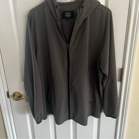 Torrid Charcoal Hooded Windbreaker - Picture 3 of 7